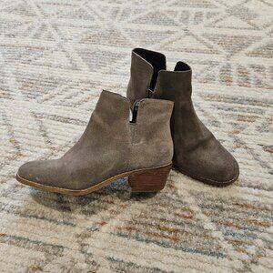 Grey Suede Cole Haan Booties